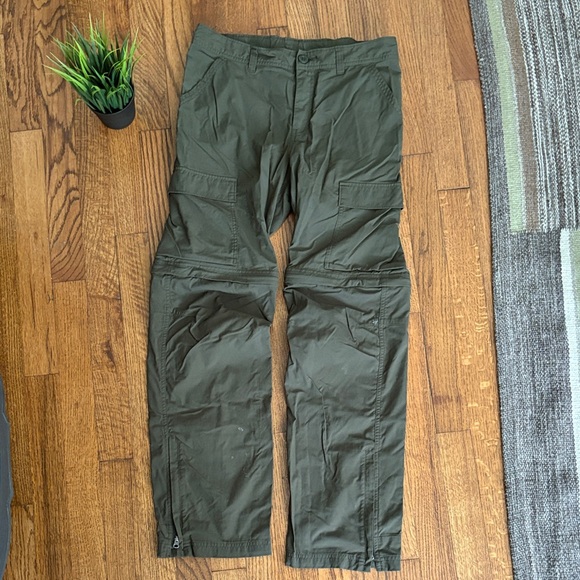 REI Olive Cargo Hiking Pants - Picture 1 of 10